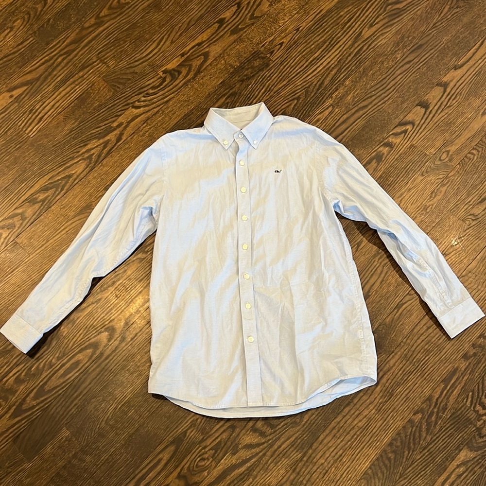 Vineyard Vines Classic Whale Shirt button down size Large (16-18)